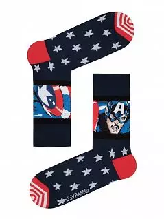 Яркие носки для фанатов фанат комиксов Marvel Conte DTНсм17с140спм073 073_Темно-синий
